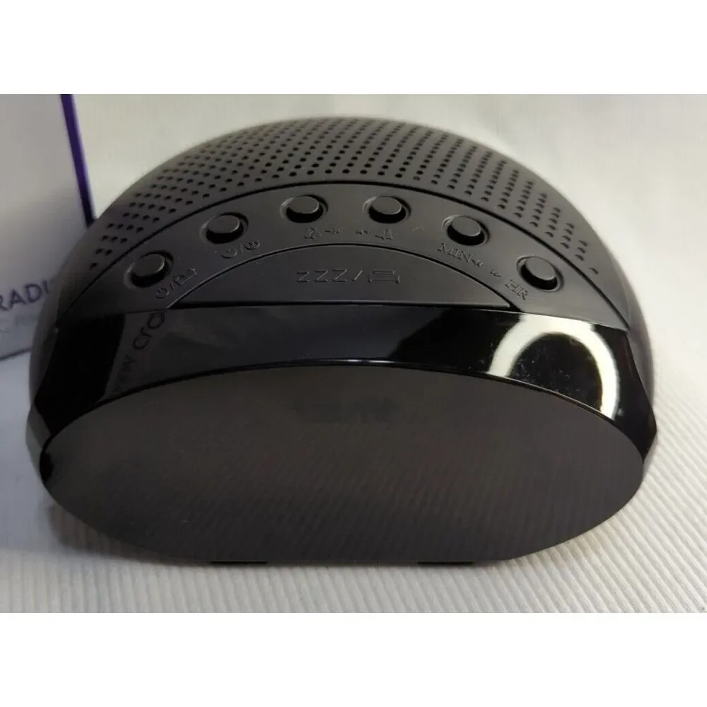Tzumi AM/FM Radio Alarm Clock Black‎ LED Digital Display 6696DG AC Powered